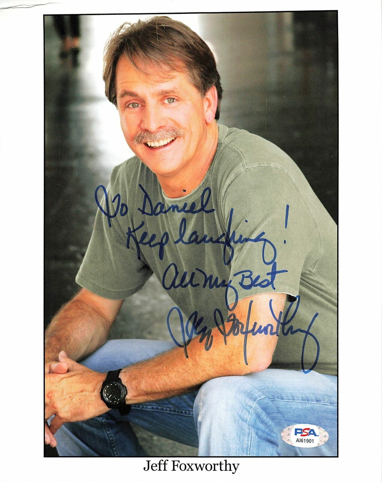 JEFF FOXWORTHY signed 8x10 Photo Poster painting PSA/DNA Autographed