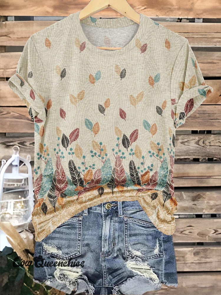 Geometry Feather T-shirt Multicolor / S