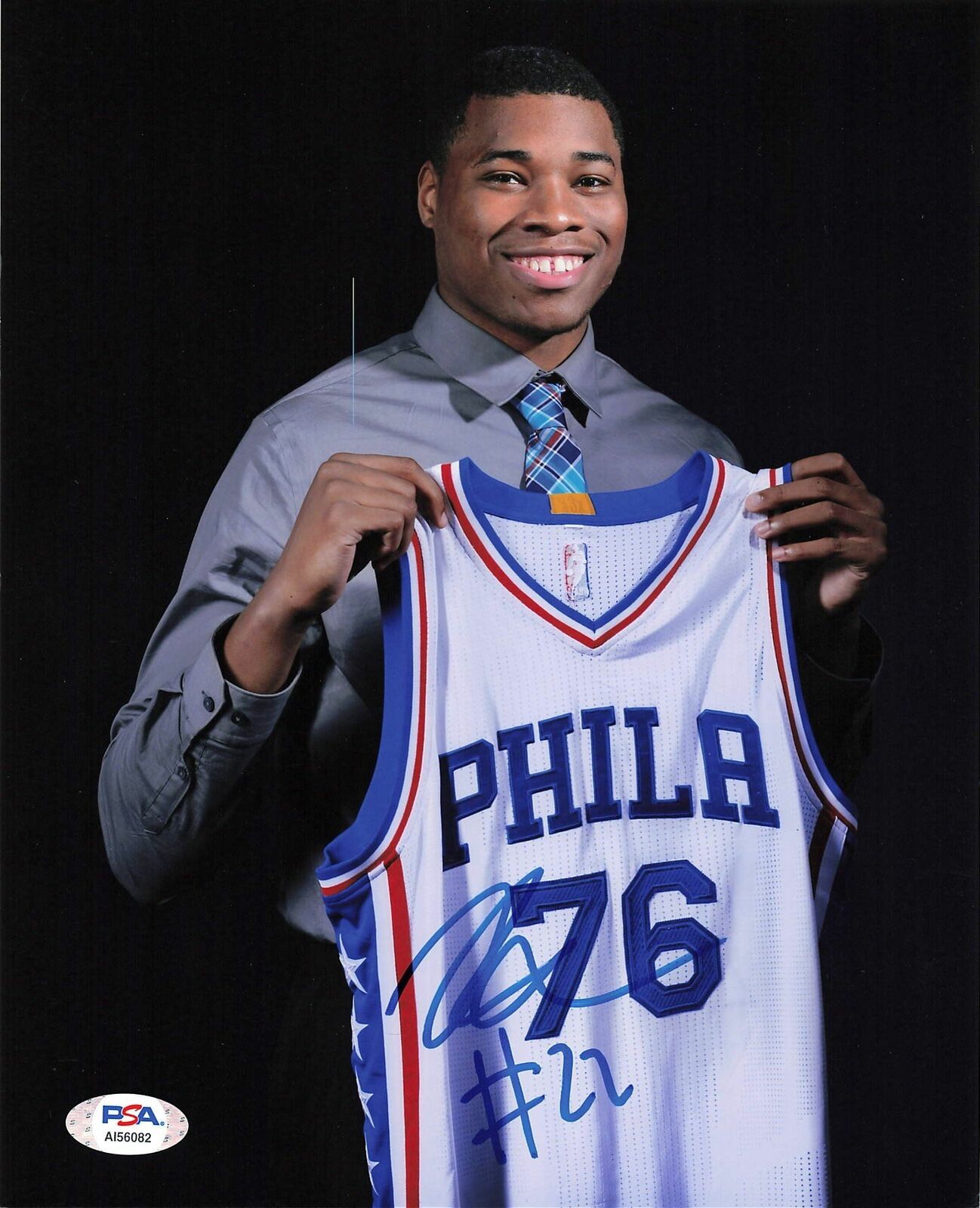 RICHAUN HOLMES signed 8x10 Photo Poster painting PSA/DNA Philadelphia 76ers Autographed