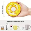 8pcs Cartoon DIY Diamond Painting Wooden Coasters Art Kits with Holder (Donut)