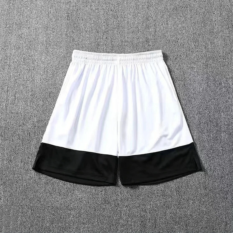 拼接篮球裤男美式宽松五分沙滩速干跑步健身训练中裤运动男士短裤