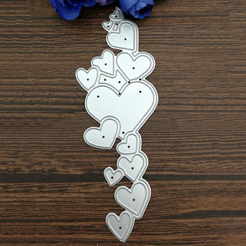 Heart Lace Edge Frame Metal Cutting Dies Stencils For DIY Scrapbooking Decorative Embossing Handcraft Die Cutting Template
