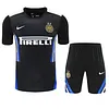2025/2026 Inter Milan Pre-Match Training Black Shirt+Shorts 1:1 Thai Quality