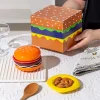 Hamburger Sauce Plate Funny Kitchen Table Decoration Life Needs Cute Stuff