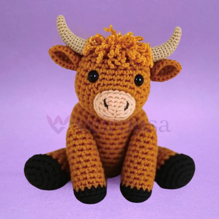 Baby Highland Cow - Crochet Kit veirousa