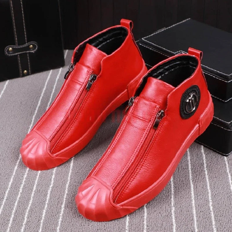 Thick and Low Rivets Luxury Designer Men's Designer Shoes( Free Shipping)