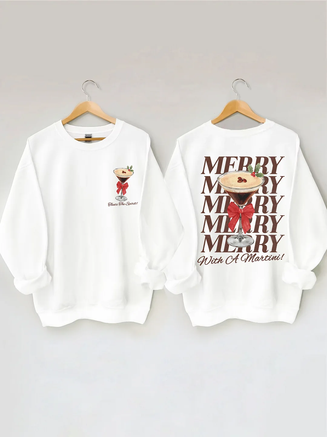 Merry With A Martini Espresso Martini Sweatshirt 