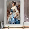 (45*75cm)Girl - Round AB Drill Diamond Painting