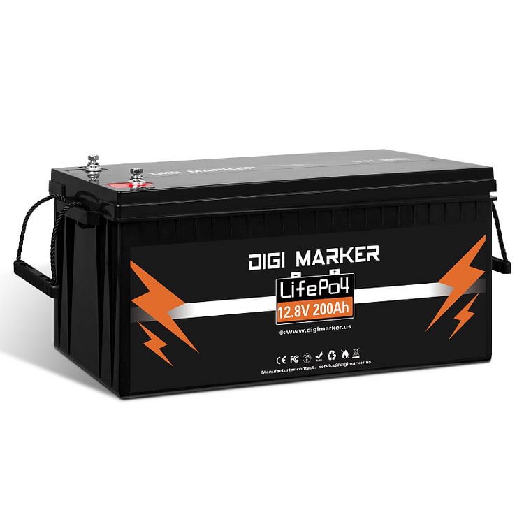 12.8V 200Ah LiFePO4 Battery Deep Cycle 2560Wh - Digi Marker