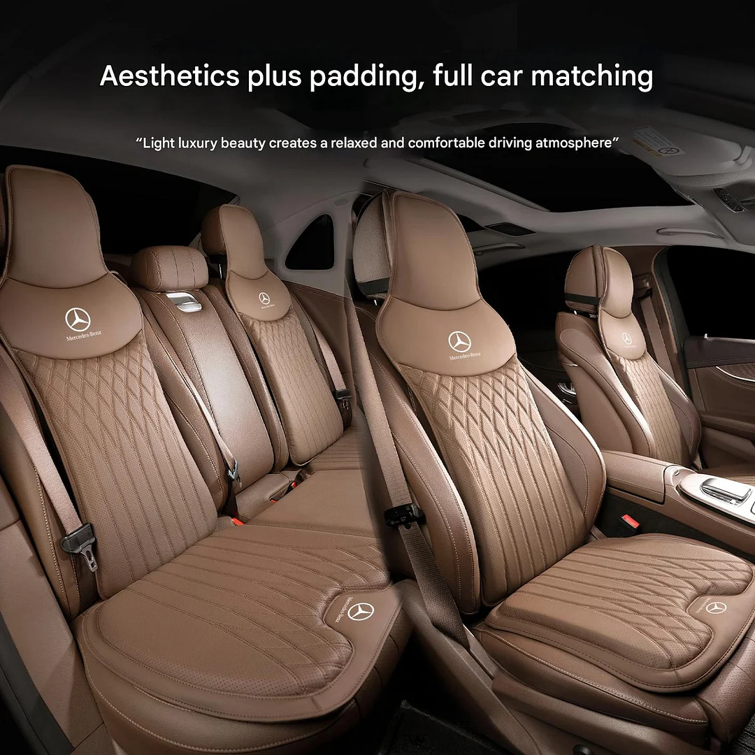 All-Season Universal Nappa leather Seat Cushions (with Logo)