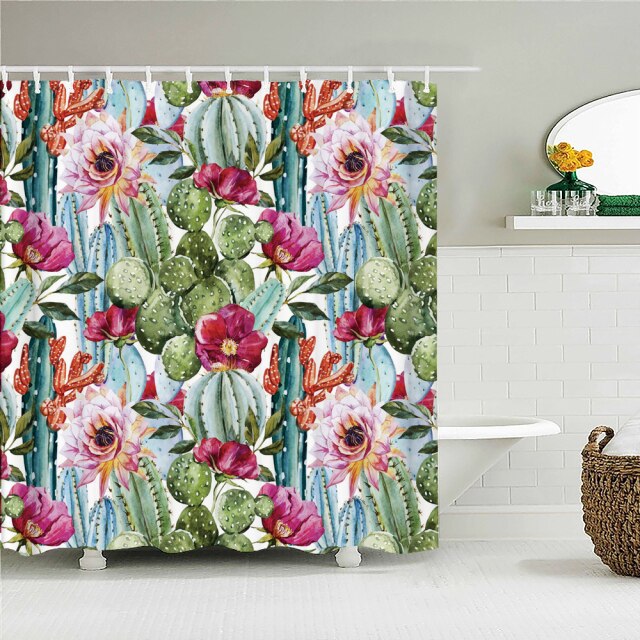 

Shower Curtain – Cactus Green Plant-180*180cm, 501 Original