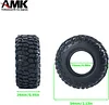 AMK 2Pcs 1.0" Rubber All Terrain RC On Off Road Tires 25x54x24mm for 1/24 RC Crawler Cars Axial SCX24 AXI90081 AXI00001 AXI00002 1/18 TRX4M (2Pcs)