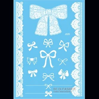 1sheet White Lace Henna Flash Tattoo Butterfly Feather Fake Temporary Tatoo Sticker Summer Style Body Art Beauty Jewelry J017