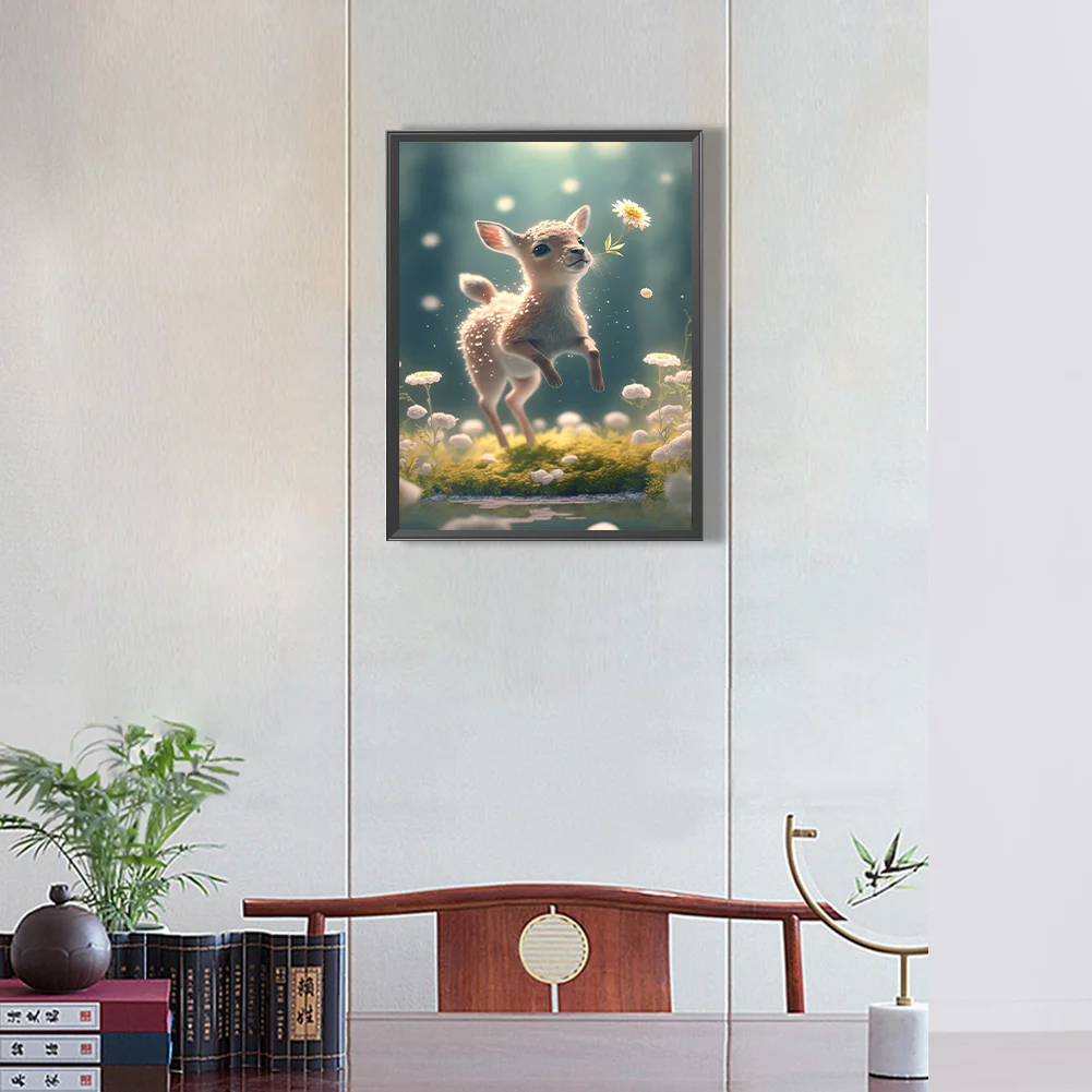 Full Round Diamond Painting 30*40cm - Fawn