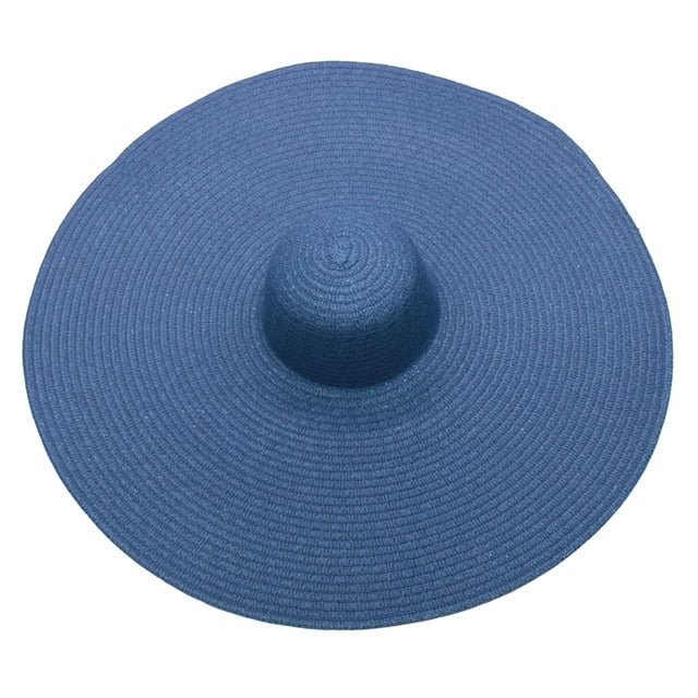 Ladies Wide Brim Oversized Beach Hat Large Straw Hat UV Protection