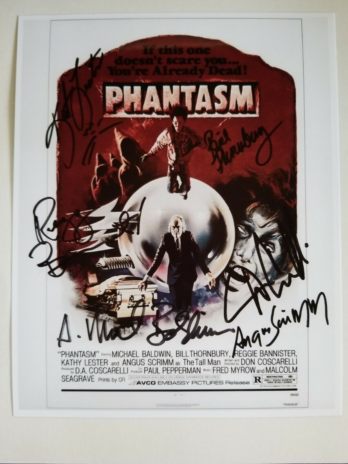 Phantasm Cast Signed 8x10 Photo Poster painting RP -  Shipping!! Horror