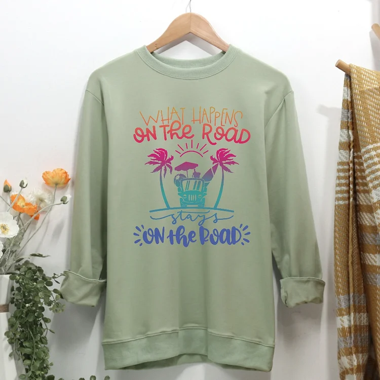 Family Road Trip Beach Women Casual Sweatshirt