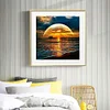 (40*40cm)Seaside Sunset - Full Round Drill Diamond Painting
