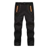 Men's Snow Ski Hiking Pants Waterproof Winter Fleece Lined Pants