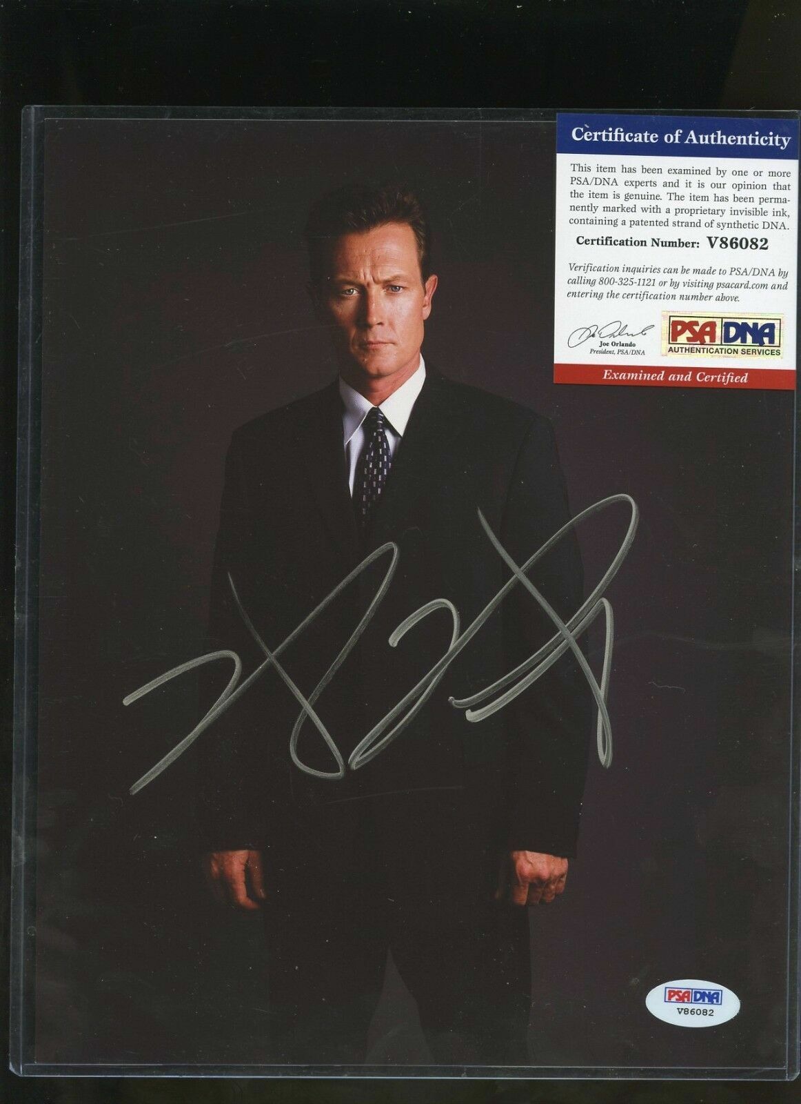 Robert Patrick as John Doggett signed X-Files 8x10 autographed Photo Poster painting PSA COA