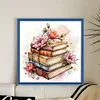 Flowers And Books-11CT Stamped Cross Stitch 40*40cm/15.75*15.75in