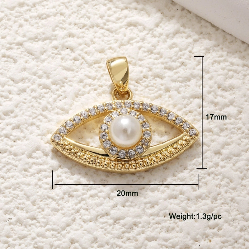 1 Piece Copper Devil’s Eye Jewelry Accessories Pendant