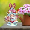  5D DIY Special Shape Diamond Painting Desk Ornament Easter Egg Bunny Gnome Decor Kit
