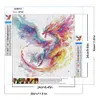 >SALE<5D DIY Full Round Drill Diamond Painting Dragon Kit Home Decor Art Craft 30x30cm