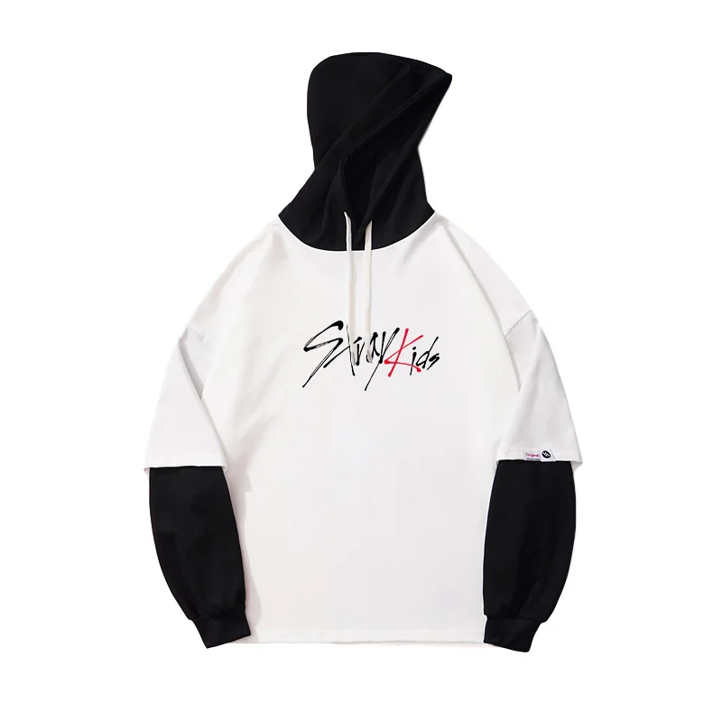 Stray Kids Black and White hoodies