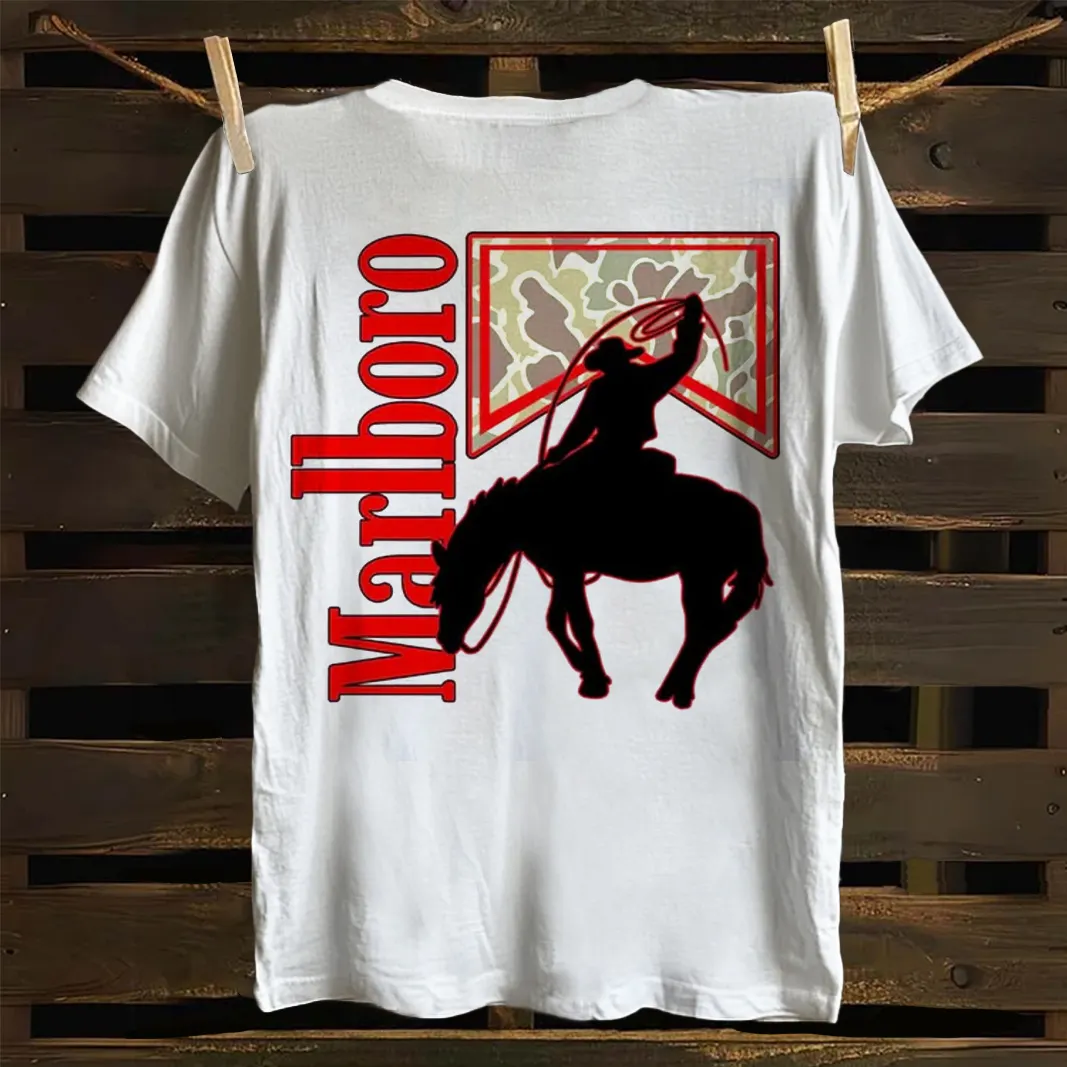 Western Cowboy Graphic Print T-shirt