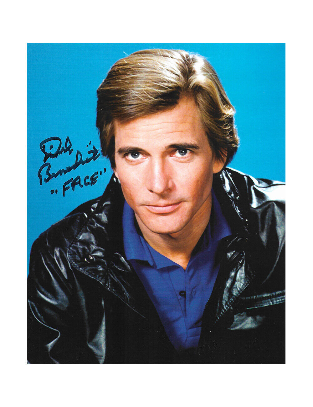 8x10 A-Team Print Signed by Dirk Benedict 100% Authentic With COA