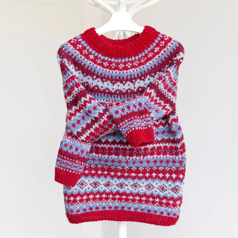 Vintage Fairman Island Knit Jacquard Cozy Sweater