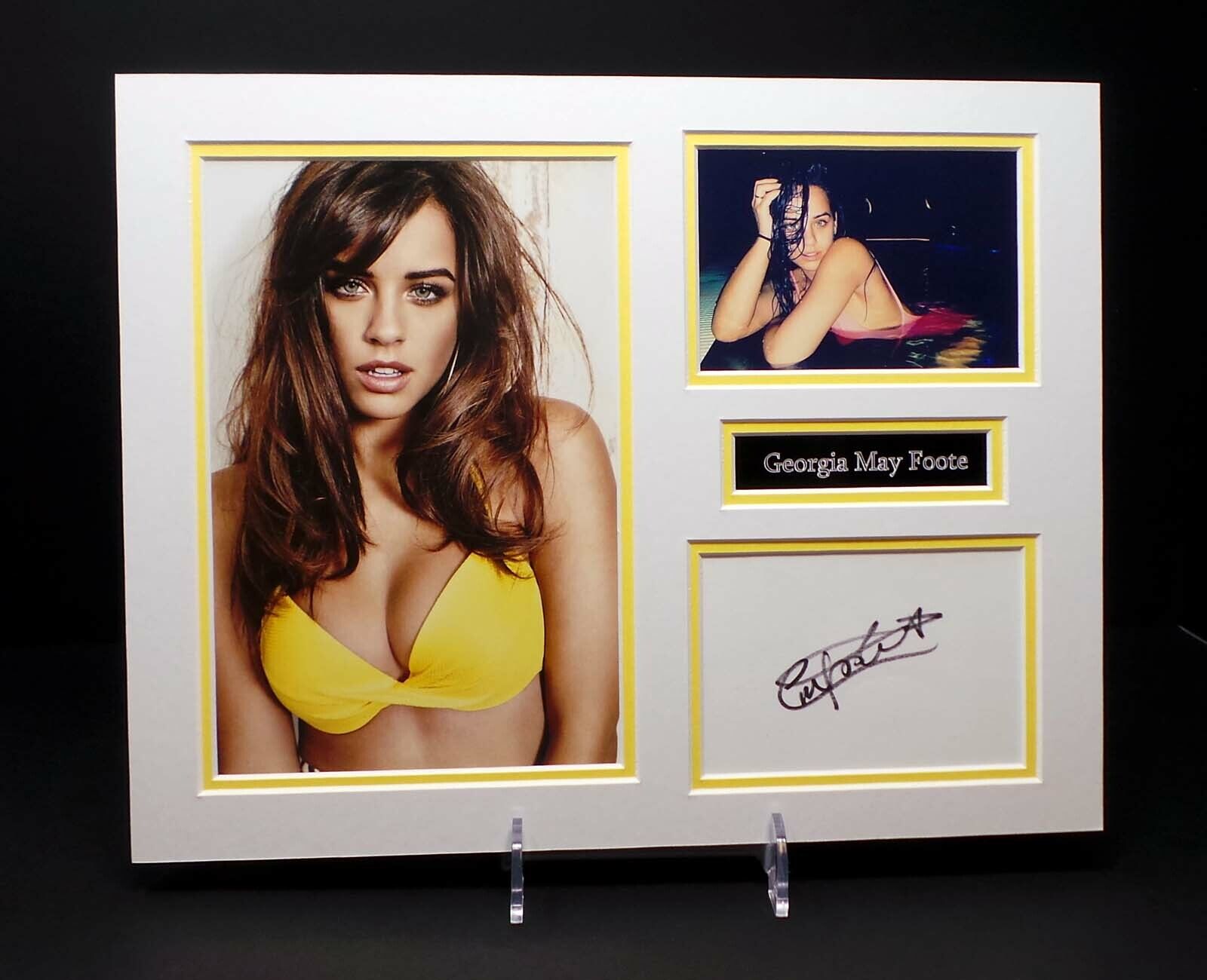 Georgie May FOOTE Signed Mounted Sexy Photo Poster painting Display AFTAL RD COA Corrie Babe