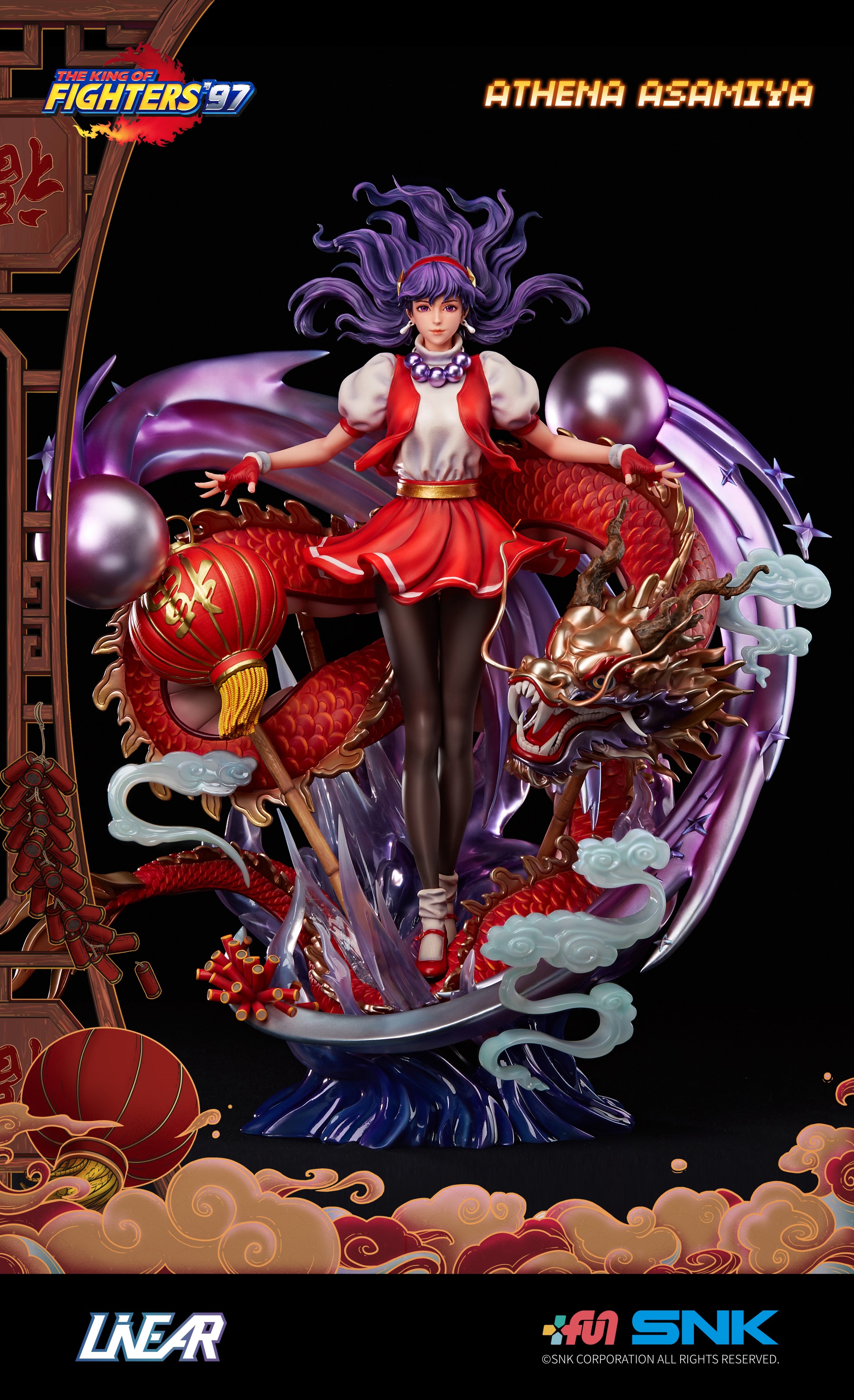 【IN STOCK】LiNEAR Studios Asamiya Athena 1/4 Scale The King of Fighters Resin Statue GK/Statue