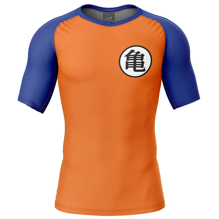 Goku Dragon Ball Z Short Sleeve Rash Guard Compression Shirt