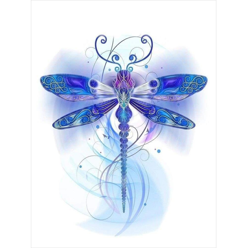 

30*40CM - Dragonfly - Round Drill Diamond Painting, 501 Original