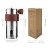 Portable Manual Coffee Grinder 304 Stainless Steel Adjustable Settings Hand-Cranked Conical Grinding Disc For Precision Brewing