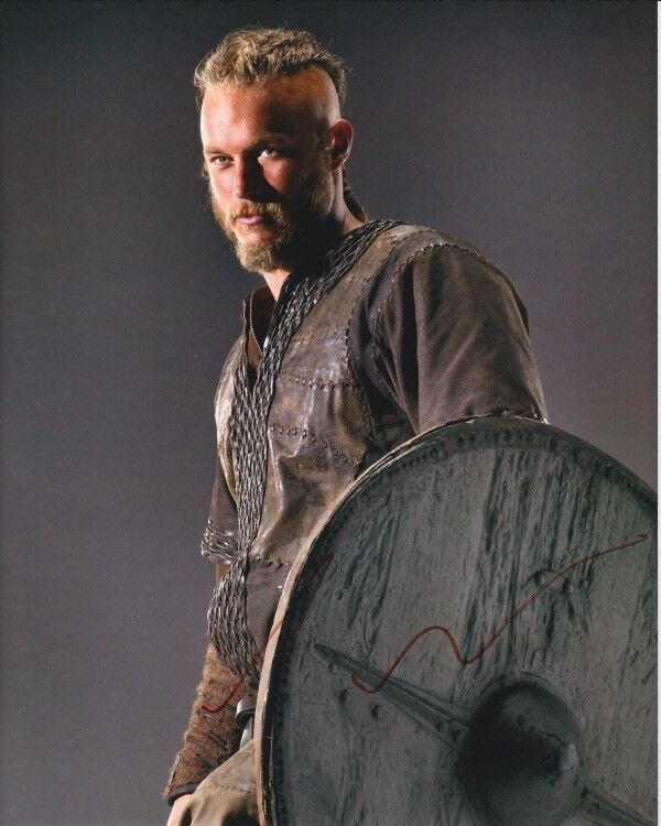 TRAVIS FIMMEL Signed Autographed VIKINGS RAGNAR LOTHBROK Photo Poster painting