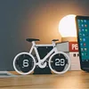 Retro bicycle flip clock, motorcycle shape flip clock