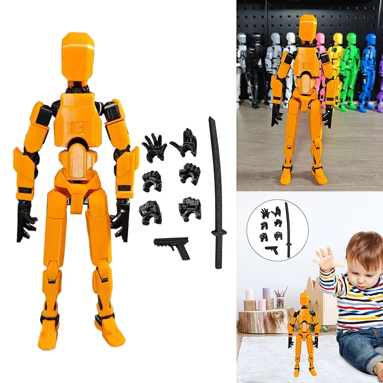34cm 3D Printed Action Figure 13 Full Body Mechanical Movable Toy Gifts for Him