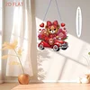 Valentine Day 2D Flat DIY Diamond Art Pendant Diamond Painting Crafts Set (Bear)