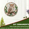 Special Shaped Diamond Painting Kit Owl Acrylic Pendant 25cm