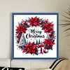 Christmas Wreath-18CT Stamped Cross Stitch 30*30cm/11.81*11.81in