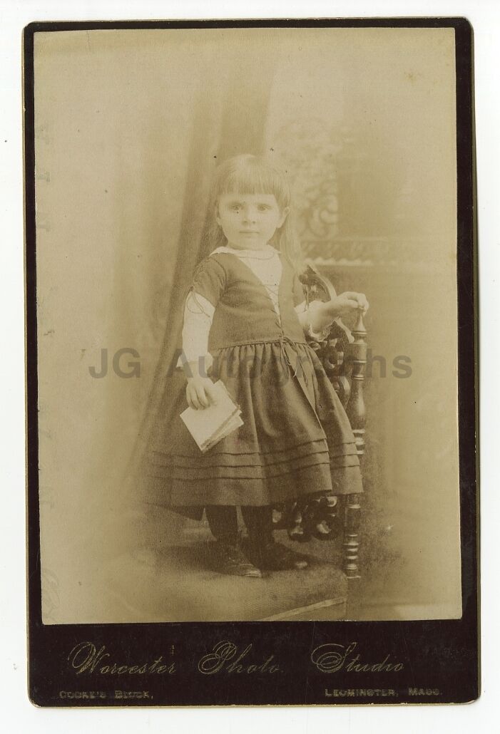 19th Century Children - 19th Century Cabinet Card Photo Poster paintinggraph - Leominster, MA