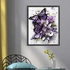 Purple Butterfly-11CT Counted Cross Stitch 40*50cm/15.75*19.69in