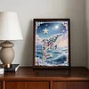 Diamond Painting-DIY Special Shaped Drill Pearl Painting Whale(30x40cm)