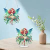(US Only)2pcs Butterfly Fairy 2D Flat DIY Green Butterfly Fairy Hanging Diamond Art Kits