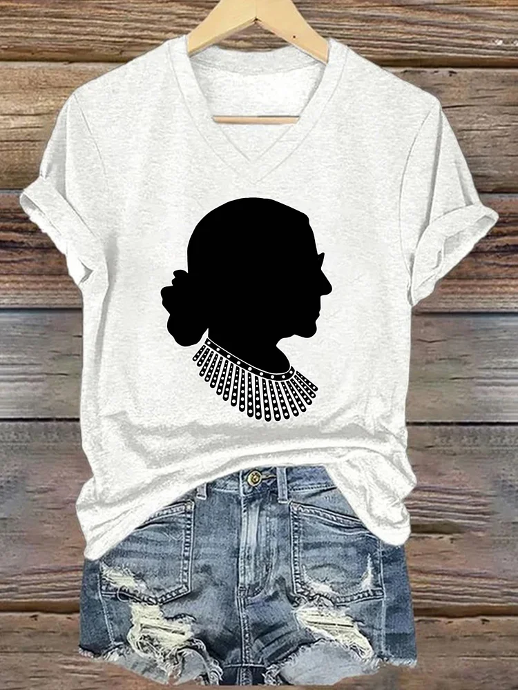 Women's  Black Women Print Cotton Long Sleeve T-Shirt 