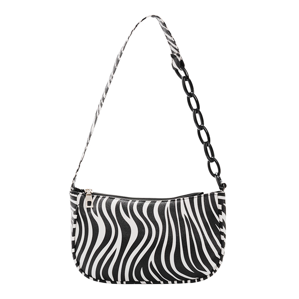 

Zebra Print Handbag Tote Female Leather Underarm Shoulder Bag, 501 Original