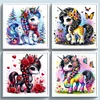 (Multi-Style) Colorful Unicorn-14CT Counted Cross Stitch 40*40cm/15.75*15.75in